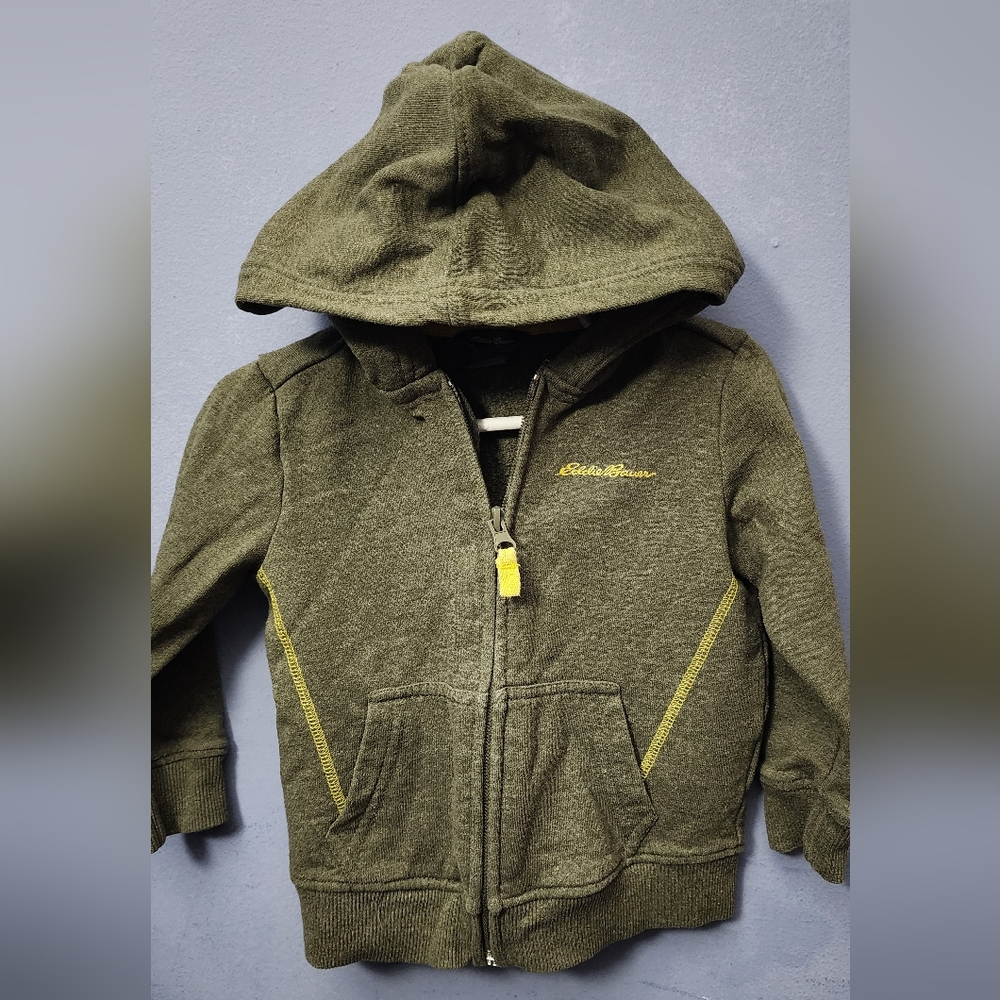 Eddie Bauer Kids Olive Green Hoodie
